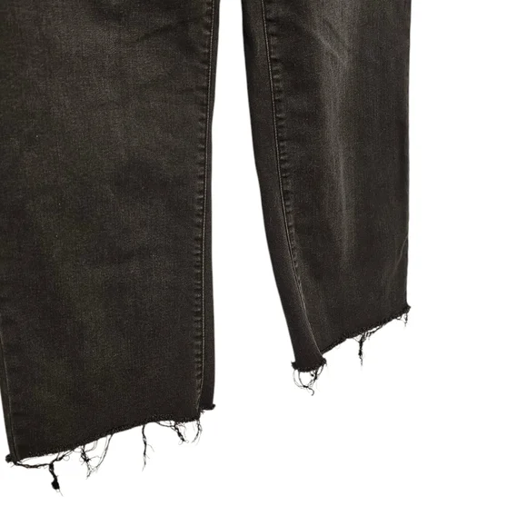 Bohme Wide Leg Raw Hem Black Jeans 29 - Picture 4 of 9